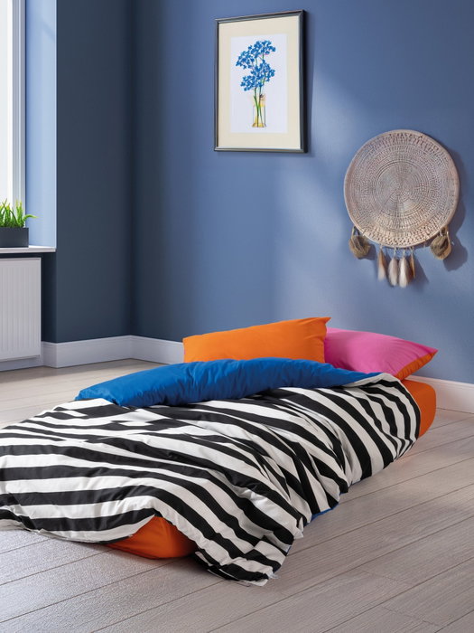 L'essentiel linge de maison Juego de funda de edredón Dusk - Blue Doble